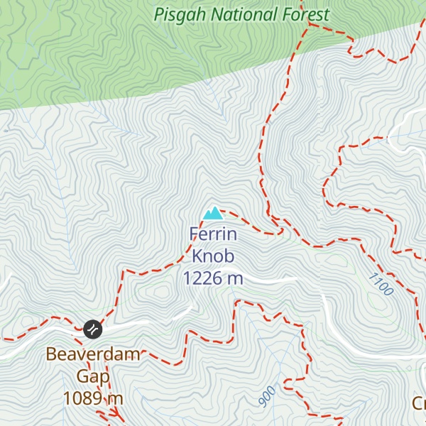Map of Ferrin Knob