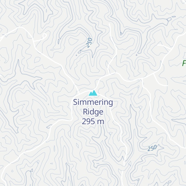 Map of Simmering Ridge
