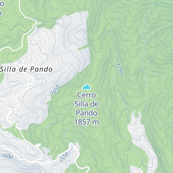 Map of Cerro Silla de Pando