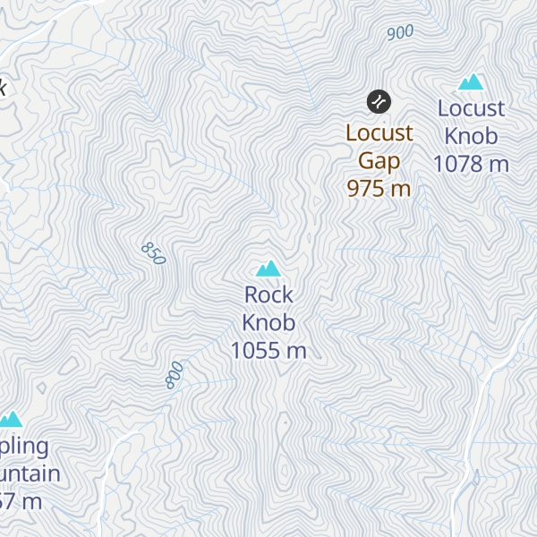 Map of Rock Knob