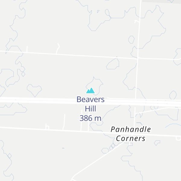 Map of Beavers Hill