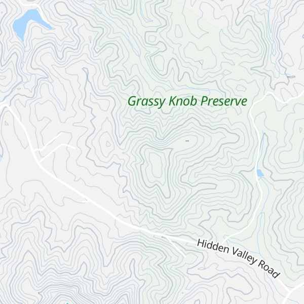 Map of Grassy Knob