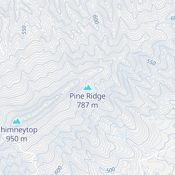 Map of Pine Ridge