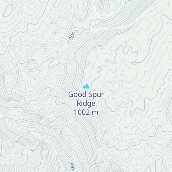 Map of Good Spur Ridge