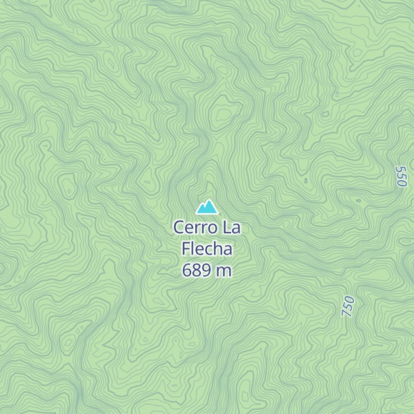 Map of Cerro La Flecha
