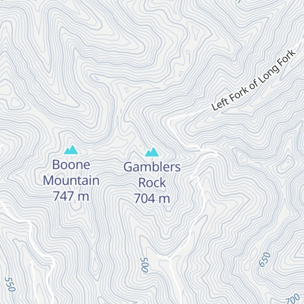 Map of Gamblers Rock