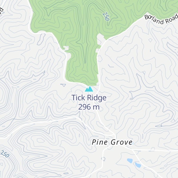 Map of Tick Ridge
