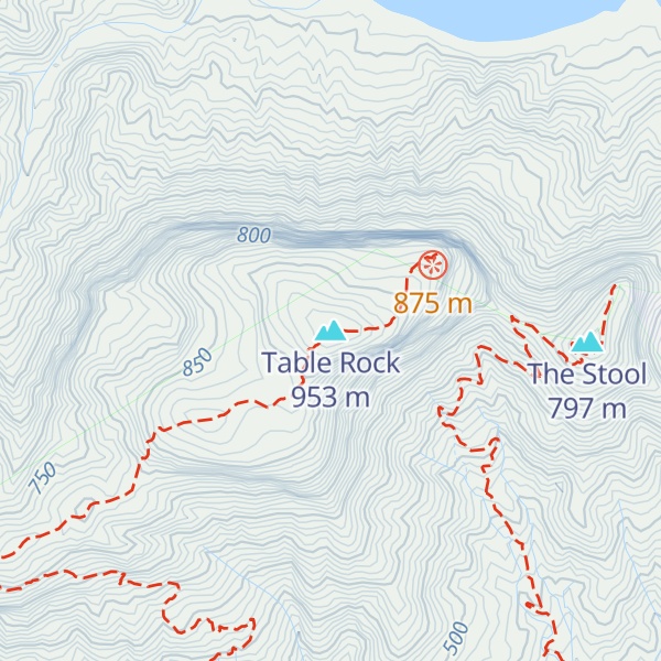 Map of Table Rock