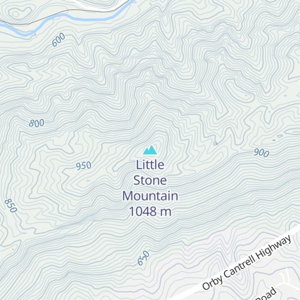 Map of Little Stone Mountain