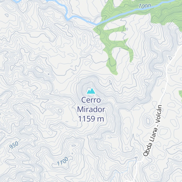 Map of Cerro Mirador
