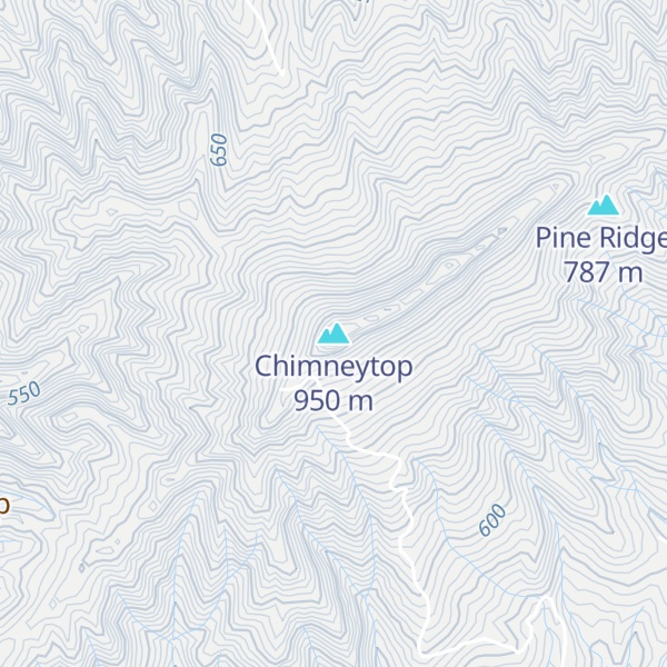 Map of Chimneytop