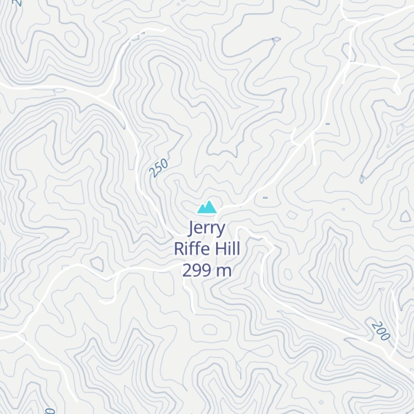 Map of Jerry Riffe Hill