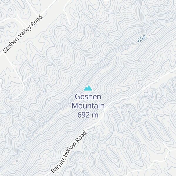 Map of Goshen Mountain