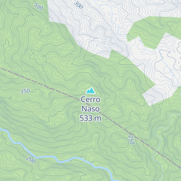 Map of Cerro Naso