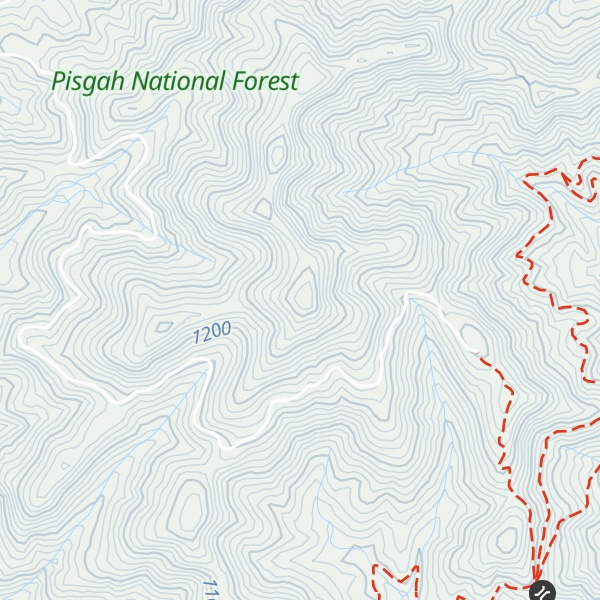 Map of Funneltop Mountain