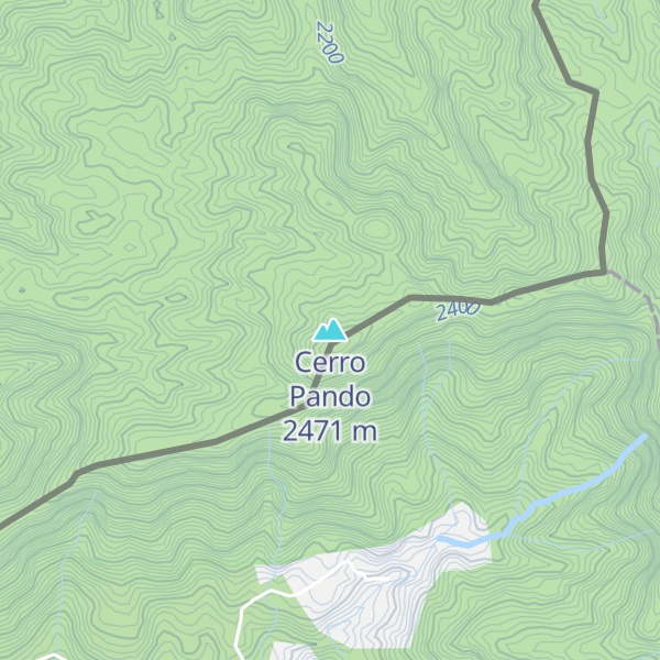Map of Cerro Pando