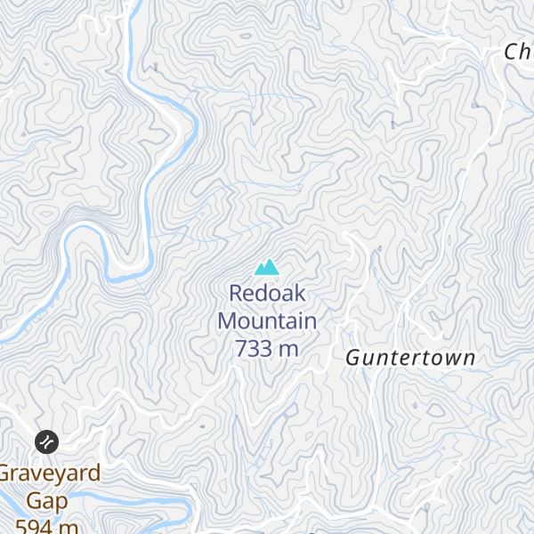 Map of Redoak Mountain