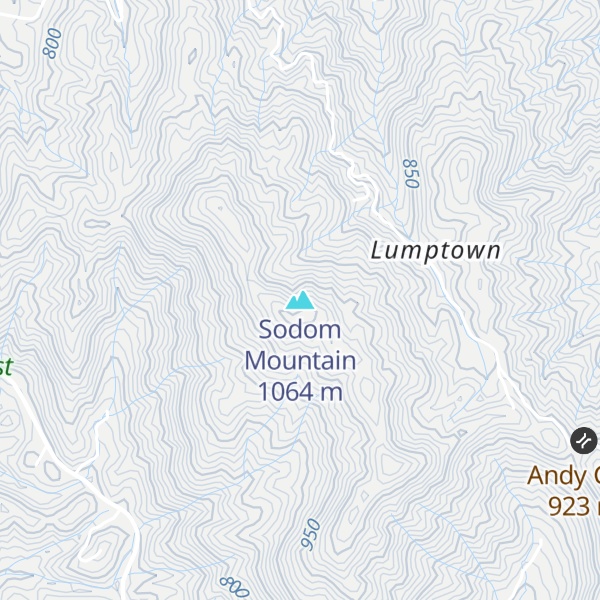 Map of Sodom Mountain