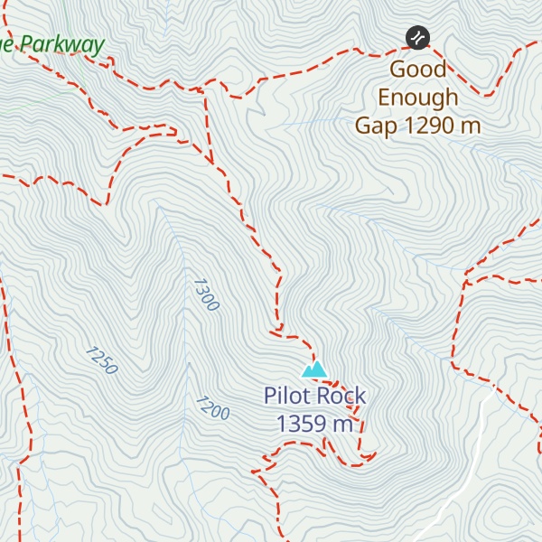 Map of Slate Rock Ridge