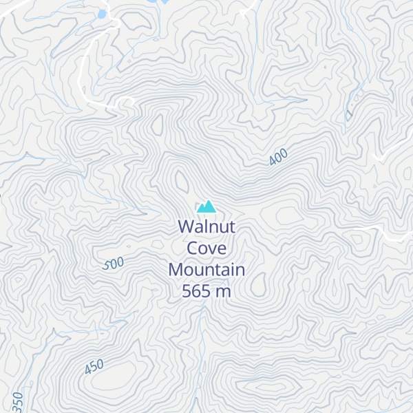 Map of Walnut Cove Mountain