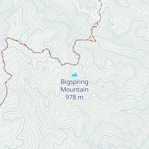 Map of Bigspring Mountain