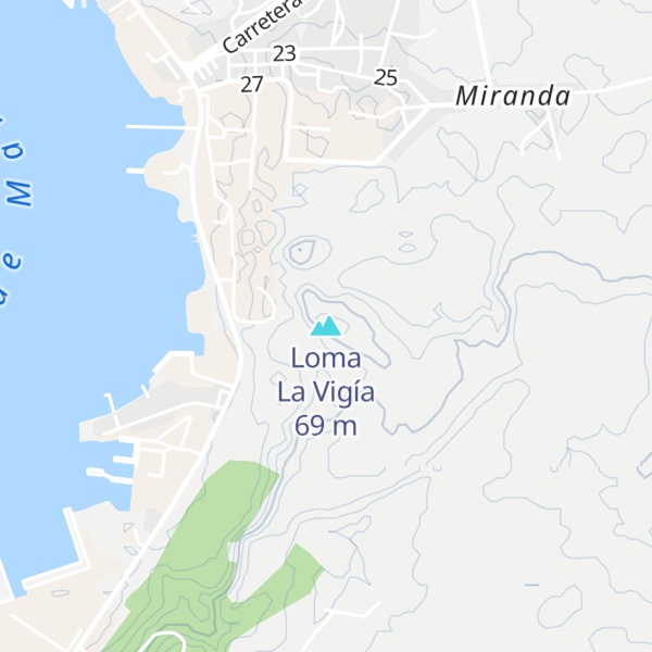 Map of Loma La Vigía