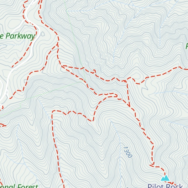 Map of Dividing Ridge