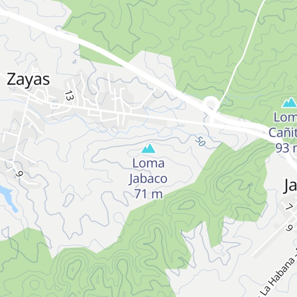 Map of Loma Jabaco