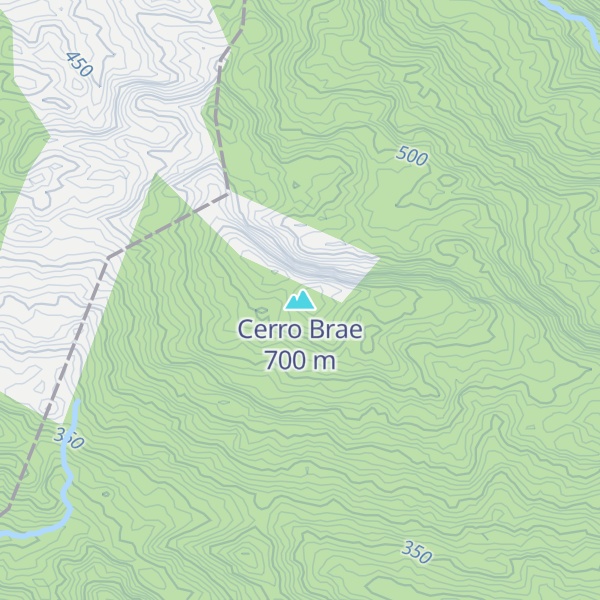 Map of Cerro Brae