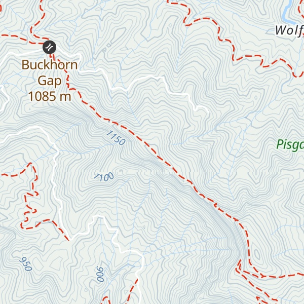 Map of Clawhammer Mountain