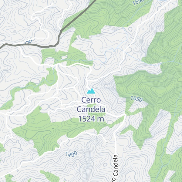 Map of Cerro Candela