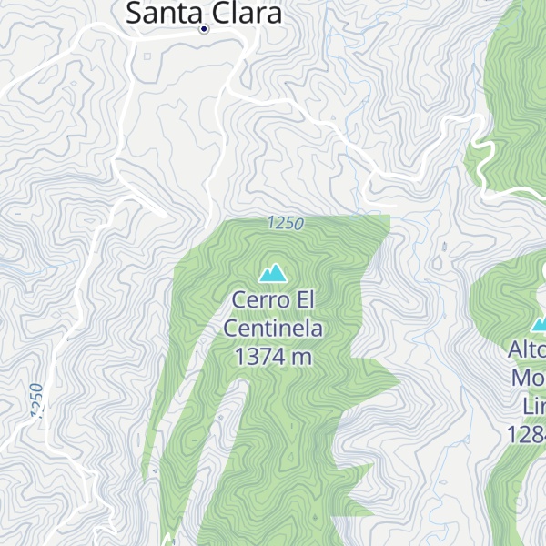 Map of Cerro El Centinela