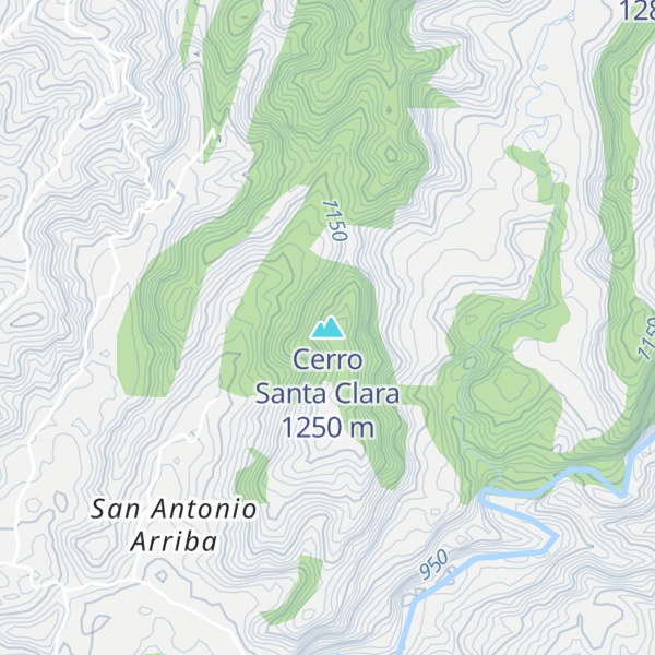 Map of Cerro Santa Clara
