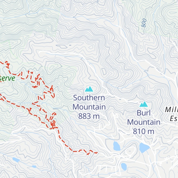 Map of Southern Mountain