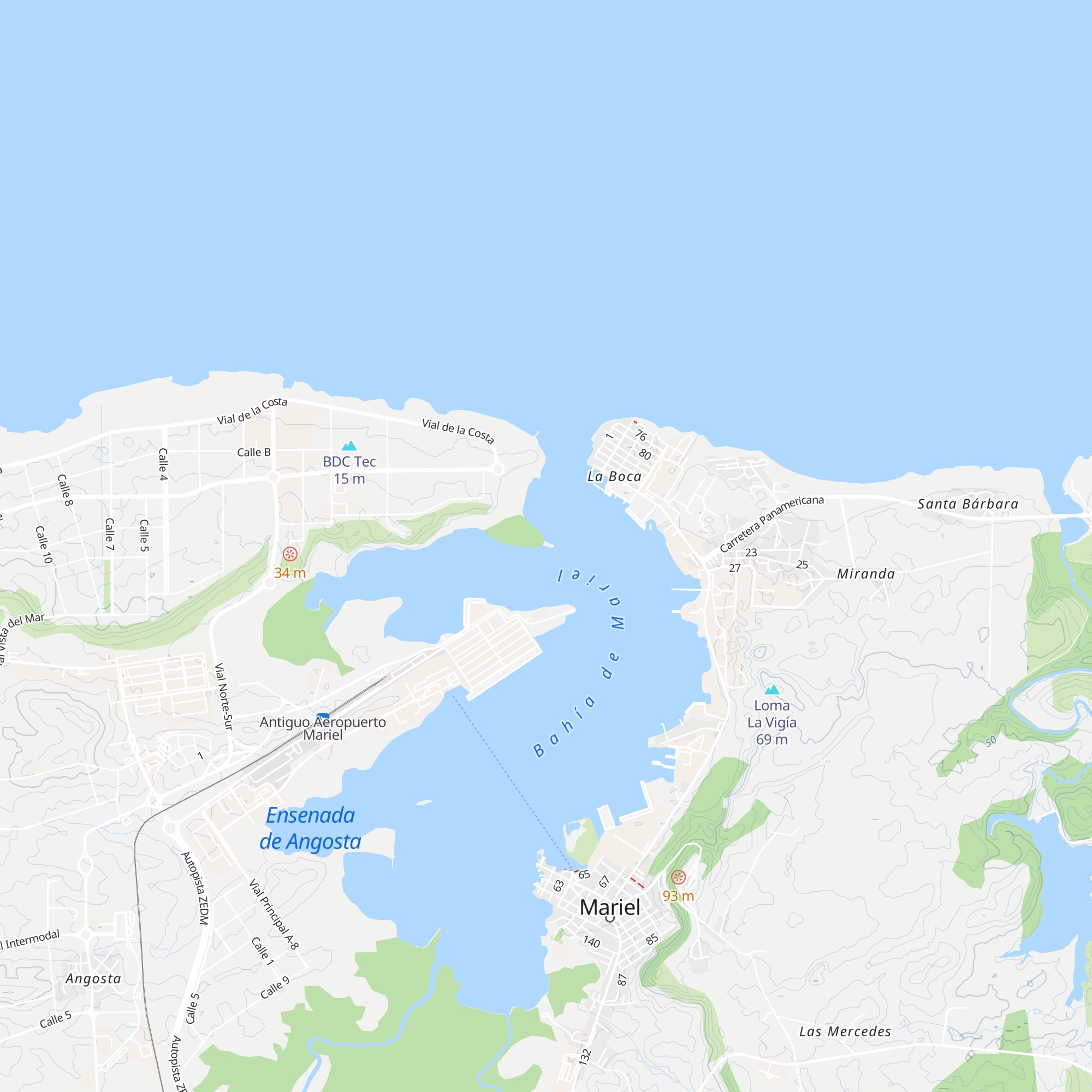 Playa Yairis map