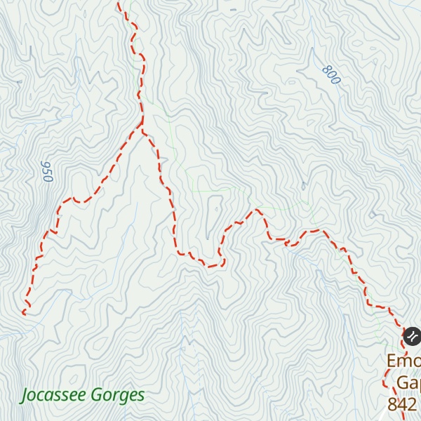 Map of Hickorynut Mountain