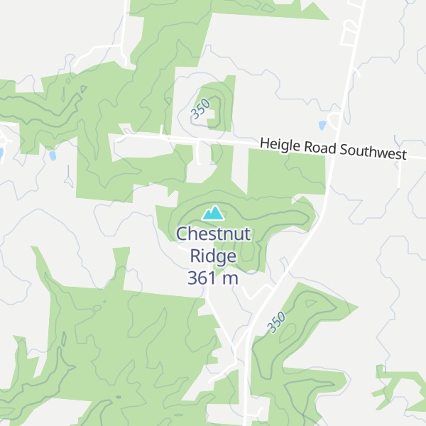 Map of Chestnut Ridge