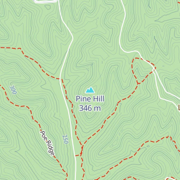 Map of Pine Hill