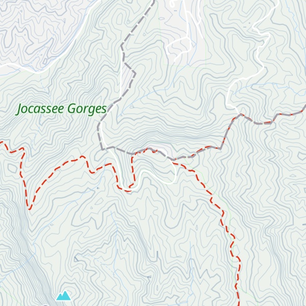 Map of Sassafras Mountain
