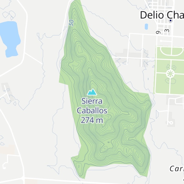 Map of Sierra Caballos