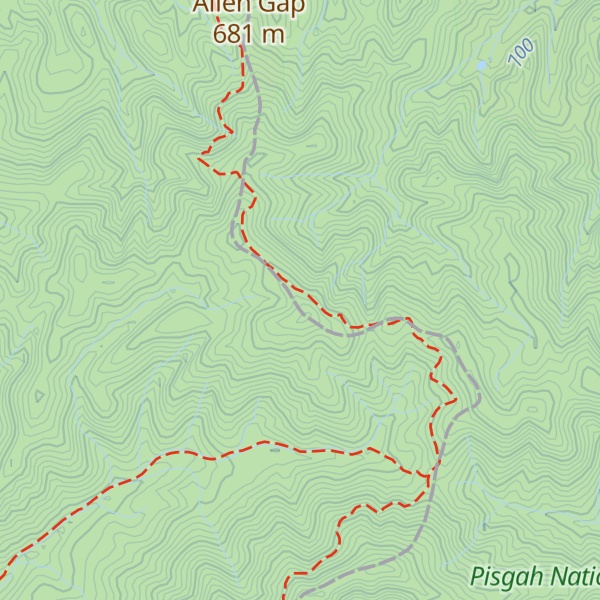 Map of Buzzard Roost Ridge
