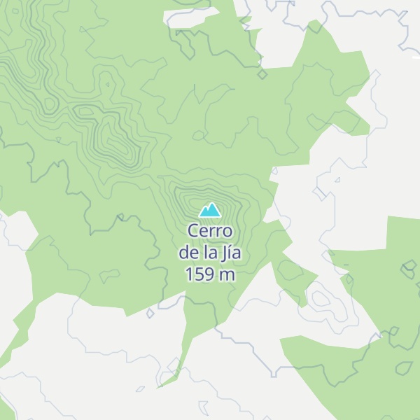 Map of Cerro de la Jía