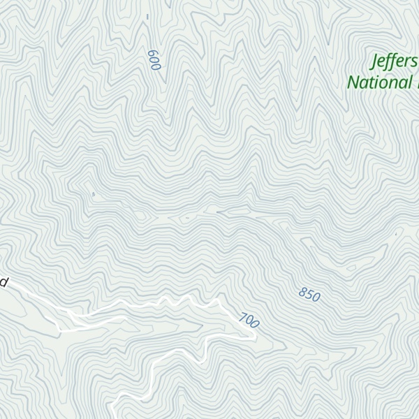 Map of Little Fork Ridge