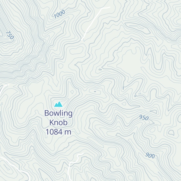 Map of Pick Breeches Ridge