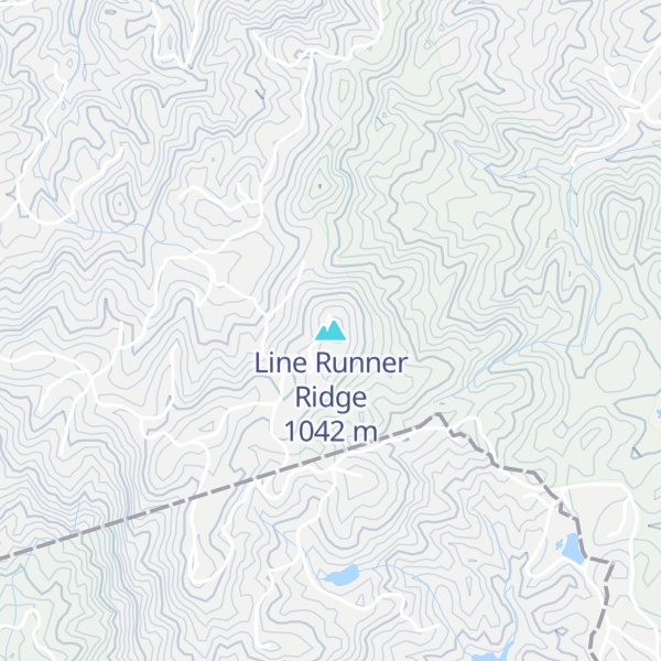 Map of Line Runner Ridge