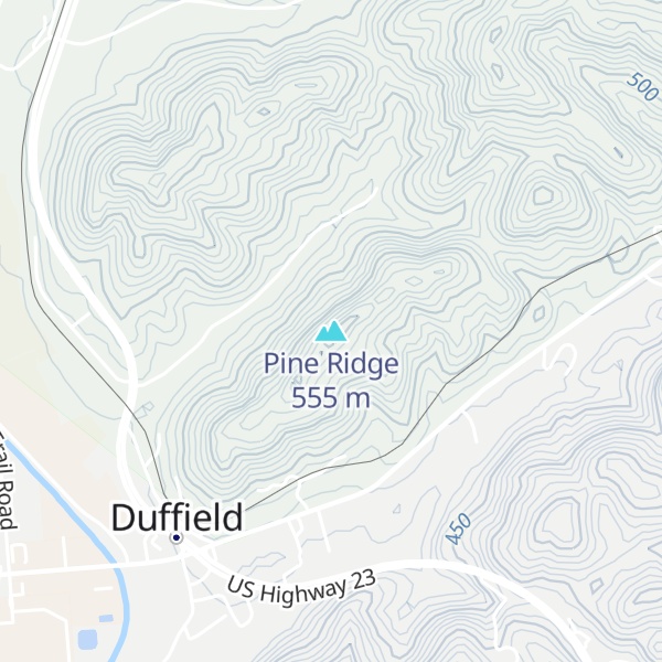 Map of Pine Ridge