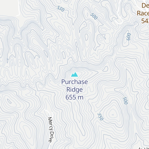 Map of Purchase Ridge