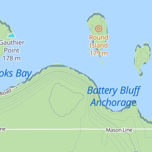 Map of Battery Bluff