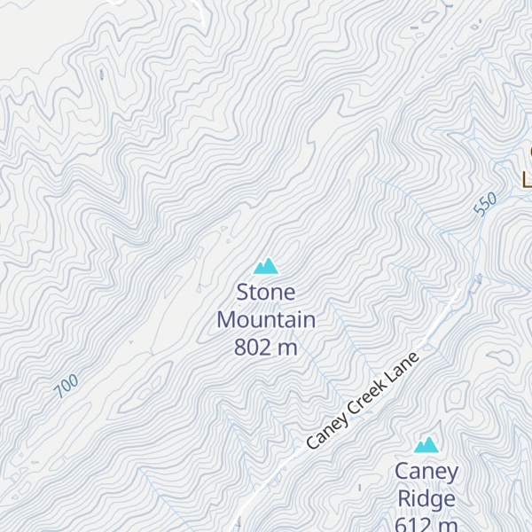 Map of Stone Mountain