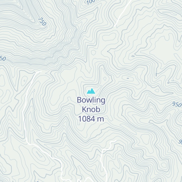 Map of Bowling Knob